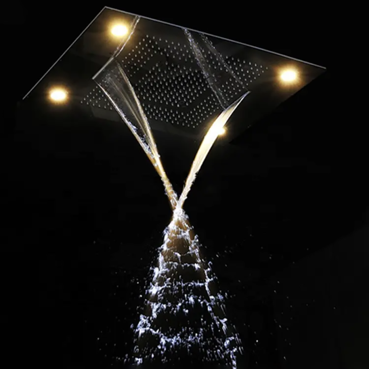 Ciel de pluie de douche thermostatique led, Livourna Ciel de pluie de douche thermostatique led, Livourna