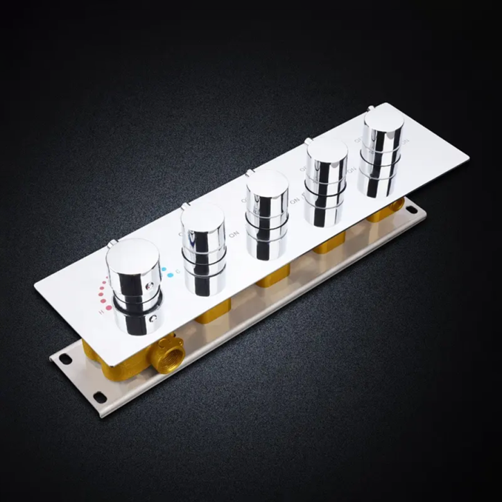 Ciel de pluie de douche thermostatique led, Livourna Ciel de pluie de douche thermostatique led, Livourna