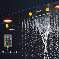 Ciel de Pluie Luxe Mona : Douche LED Moderne pour un Bien-Être Unique