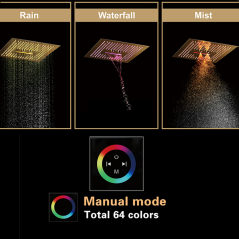 Caracasse : Ciel de Pluie LED Doré - Luxe, Musique et Ambiance Sur Mesure