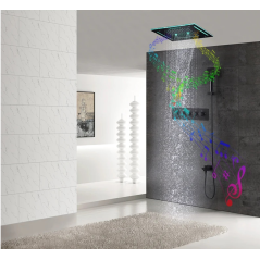 Mako : Ciel de Pluie Noir - Luxe, Bluetooth et Douche Multisensorielle