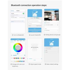 Ciel de pluie led thermostatique massant chrome, London