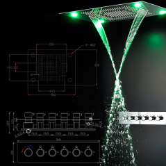 Sydney : Transformez votre douche en oasis de luxe avec ciel de pluie LED