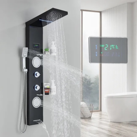Panneau de Douche LED Ténor : Luxe, Relaxation et Design Moderne