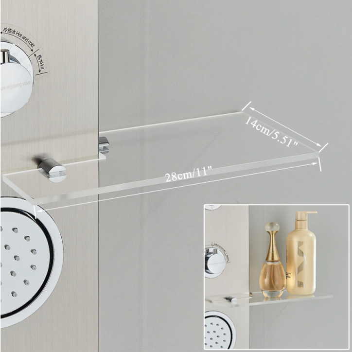 Panneau de douche massant led gris, Narko