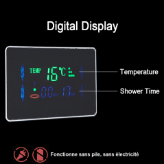 Panneau de Douche Horus - Luxe, Jets Massants et Éclairage LED Innovant