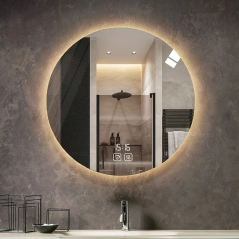 Miroir LED Moderne - Antibuée, Éclairage Dimmable, Élégance et Technologie