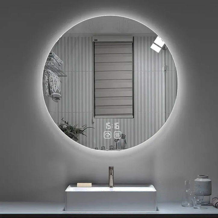 Miroir Ø60 cm lumineux, led antibuée, Rique