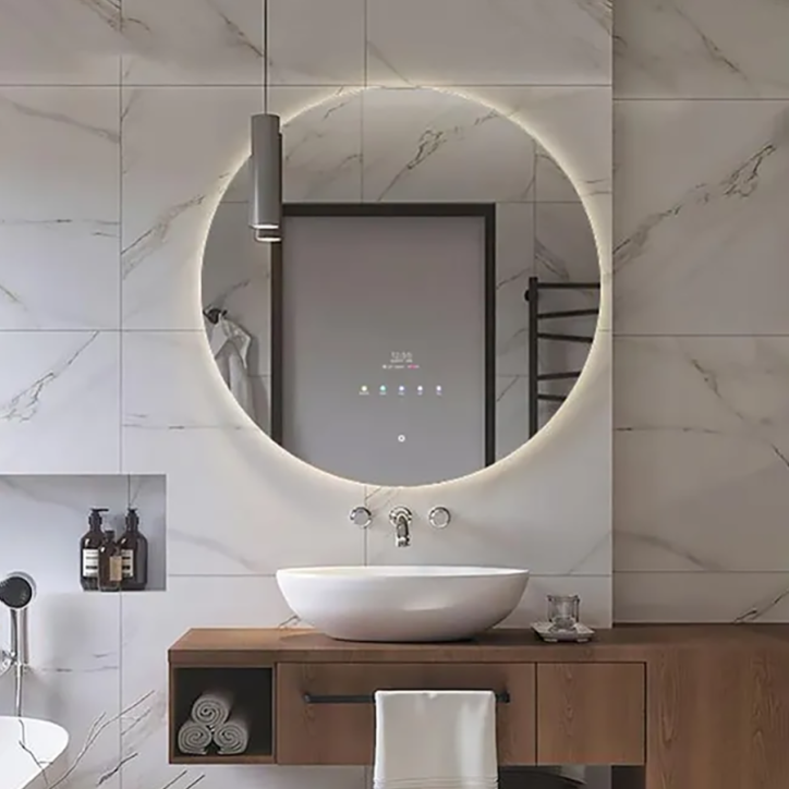 Miroir lumineux led connecté Ø60 cm, Angel