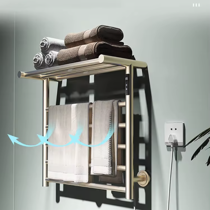 Sèche serviette électrique doré brossé, Minos