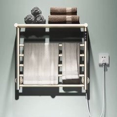 Sèche-Linge Tubulaire Doré - Luxe, Séchage Rapide et Design Compact