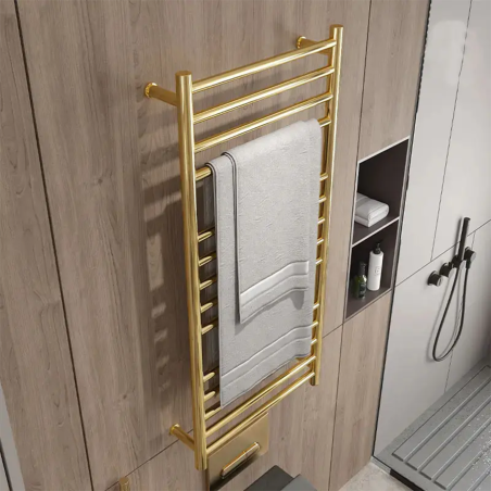 Sèche serviettes électrique doré 350w, Malaga