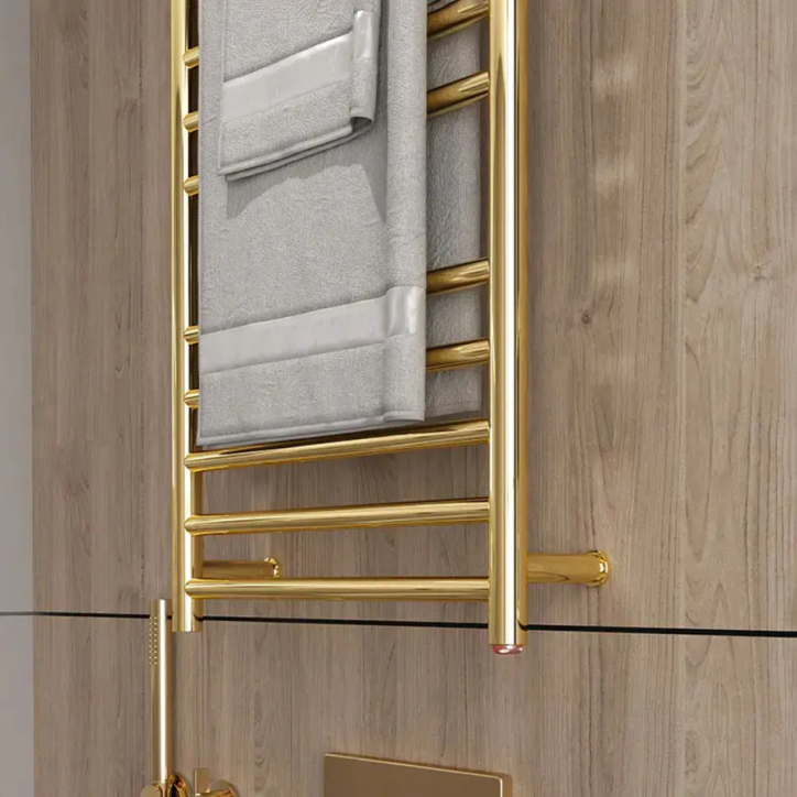 Sèche serviettes électrique doré 350w, Malaga