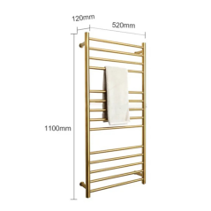 Sèche-Serviettes Électrique Malaga - Luxe Doré et Chaleur Confortable