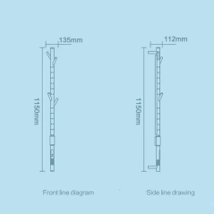 Sèche-Serviettes Matis 280W - Design Moderne, Chaleur Uniforme et Confort