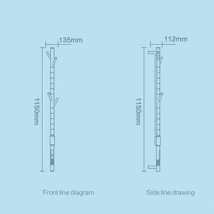 Sèche serviettes électrique gris 280w ,Matis