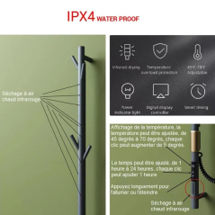 Sèche-Serviettes Matis 280W - Design Moderne, Chaleur Uniforme et Confort