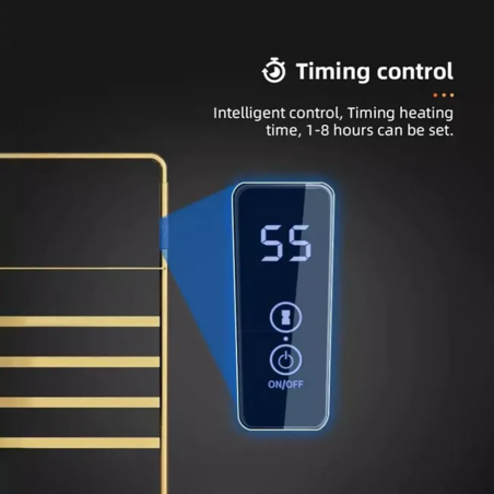 Sèche serviette électrique 300W doré brossé, Adès